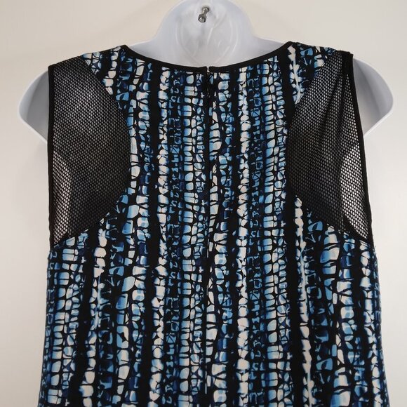 DKNY Blue Print Sleeveless Dress Size XS - Picture 7 of 12